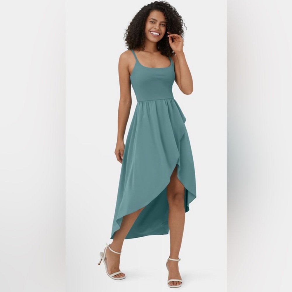 NWT HALARA XL breezful dress/ stone blue